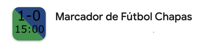 Marcador de Fútbol Chapas